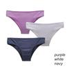 3Pcs/Lot Cotton Panties for Plus Size Women Low Rise Bikini Brief Girls Sexy Lingeries Solid Panty Female Intimate