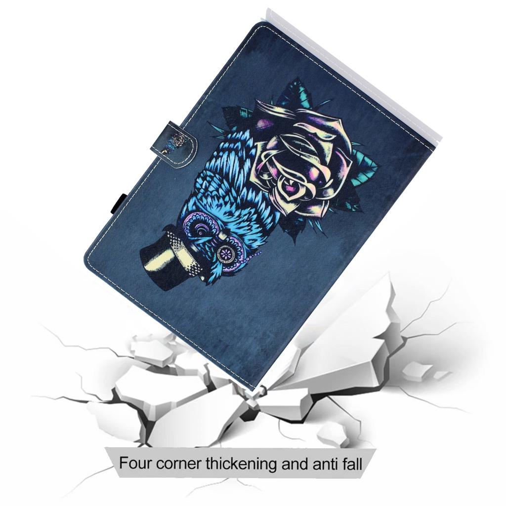 For iPad Pro 11 (2024) Case PU Leather+TPU Tablet Protective Cover Pattern Printing Full Protection Shell