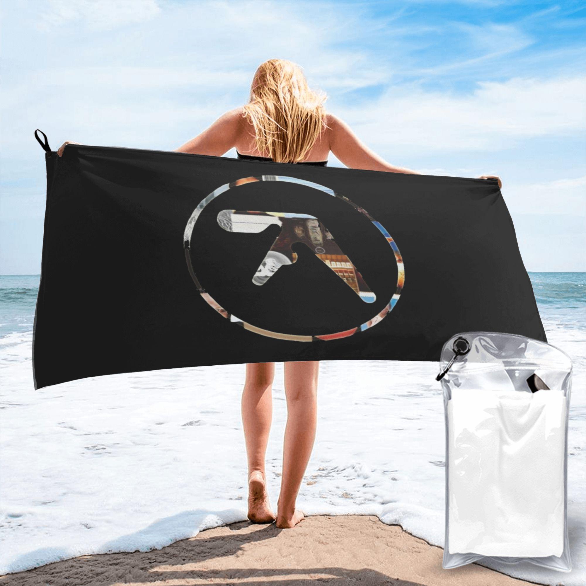 

aphex twin Beach Towel Soft Microfiber Quick Dry Absorbent Quick Towels For Bath W40*H60(CM)
