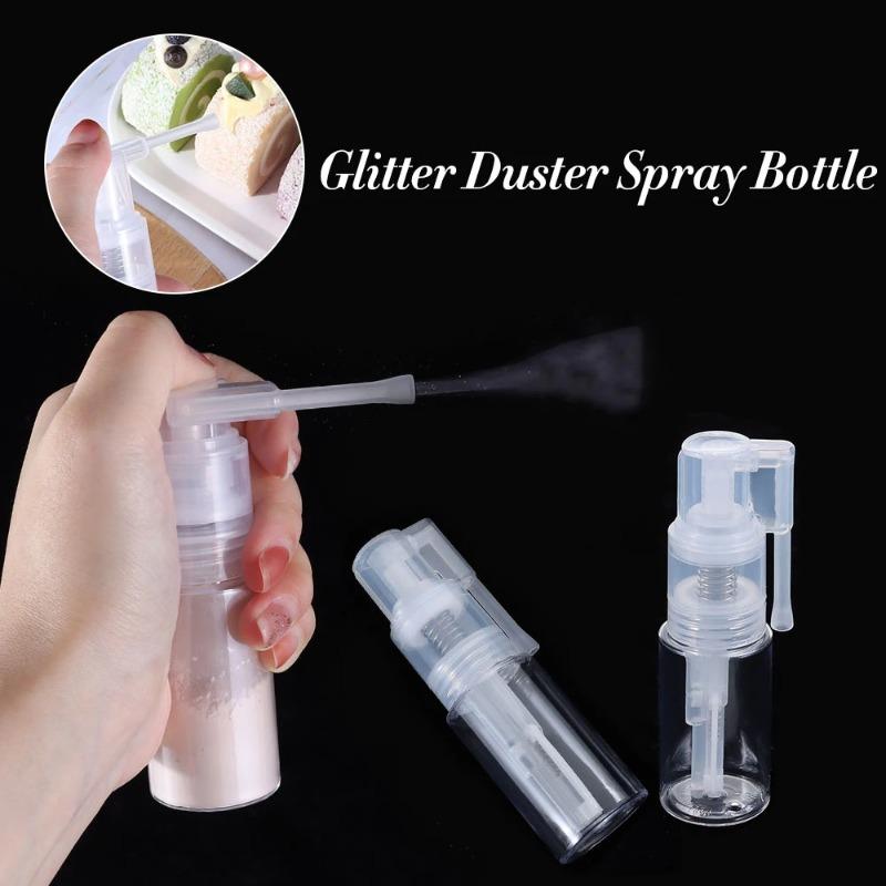 Plastic Spray Bottle for Cake Decoration, Powder, Baking Color, Flash Glitter, Fondant, Macaron, Mousse, 14ml, 25ml, 50ml