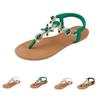 Rhinestone Toe Flat Beach Sandals