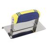 Stainless Steel Trowel Portable Flat Finishing Wall Corner Spatula with Soft Grip Handle for