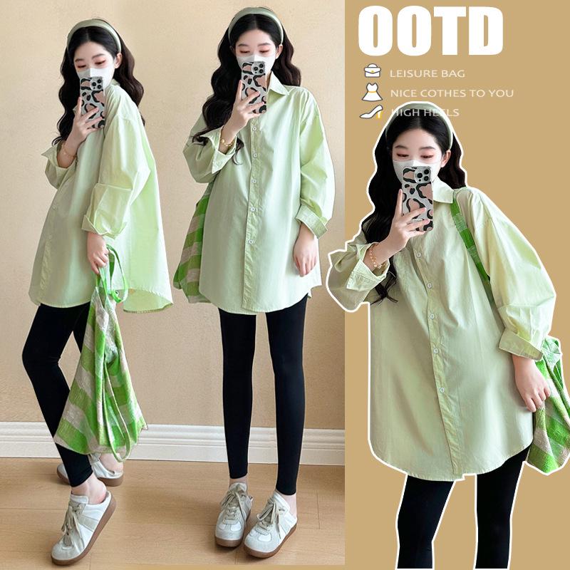 2026 Spring Korean Style Maternity Shirt XL