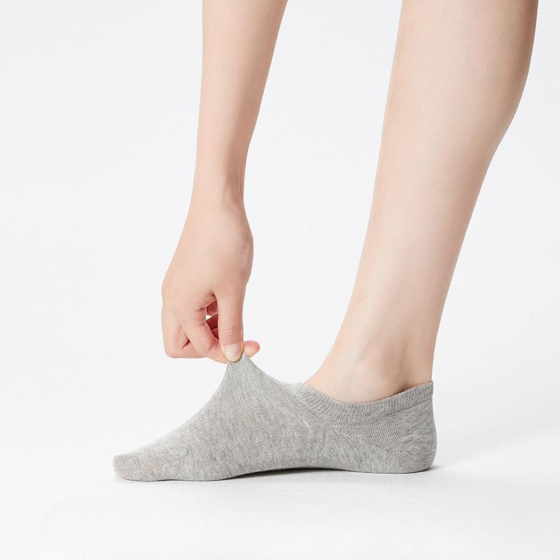 Boat Socks, Invisible Socks, Women's Socks, Summer Thin Short Socks, Shallow-mouthed Sweat-absorbing Solid Color Versatile Casual Socks