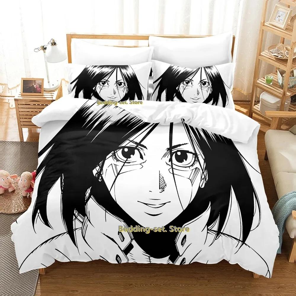 Battle Angel Alita Bedding Set Single Twin Full Queen King Size Bed Set Adult Kid Bedroom Duvetcover Sets Anime Bed Sheet