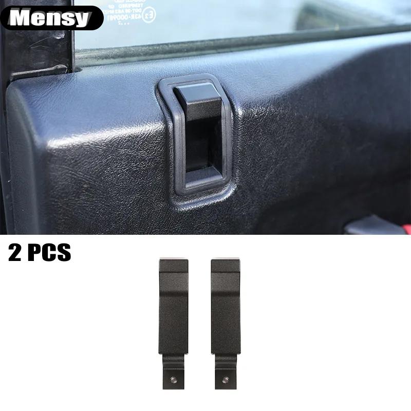 For Land Rover Defender 90 110 130 2004-2019 Aluminum Alloy Car Door Lock Pin Inner Handle Frame Decoration Cover Car Accessory