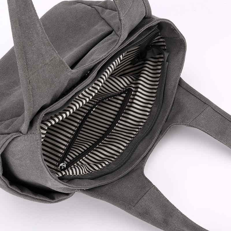 Velkokapacitní plátěná taška Tote Bag Dámská taška Kabelka