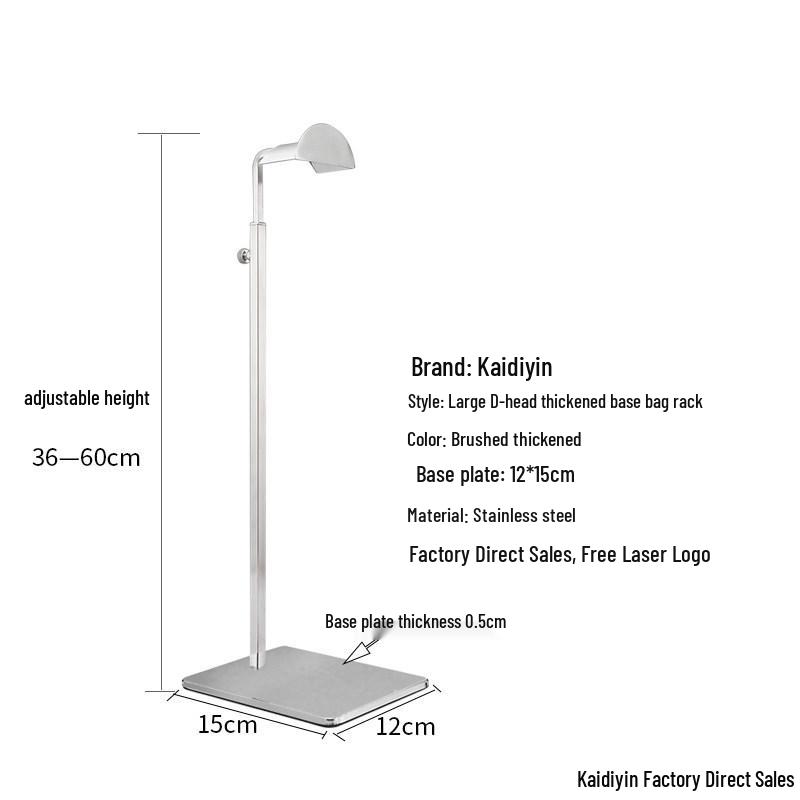 Stainless Steel Handbag Display Stand and Hanger for Tote Bags