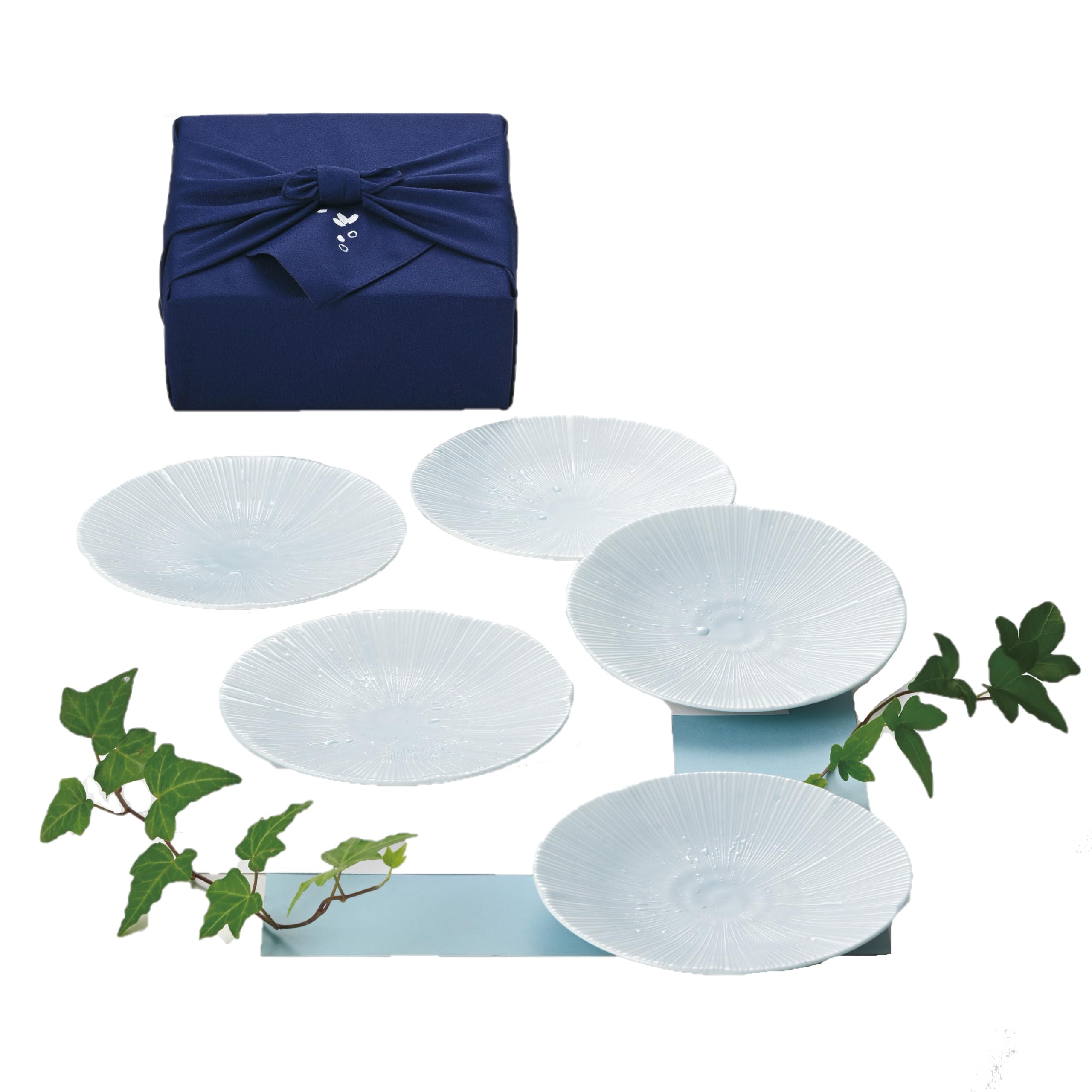 

Kirarazaka Sazanami Small Plate Set of 5 KL1509 белый