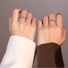 Mingjie Cappuccino Rose Bestie Rings - Women's Pair for Couples, Ideal Christmas Gift