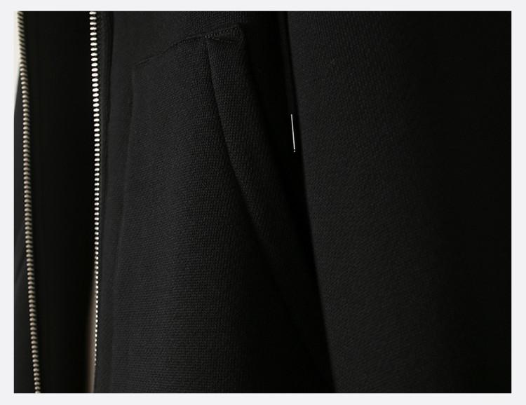 Hooded double zipper down jacket for women in winter 2025, fashionable, loose, versatile, casual, medium to long length with added fleece jacket