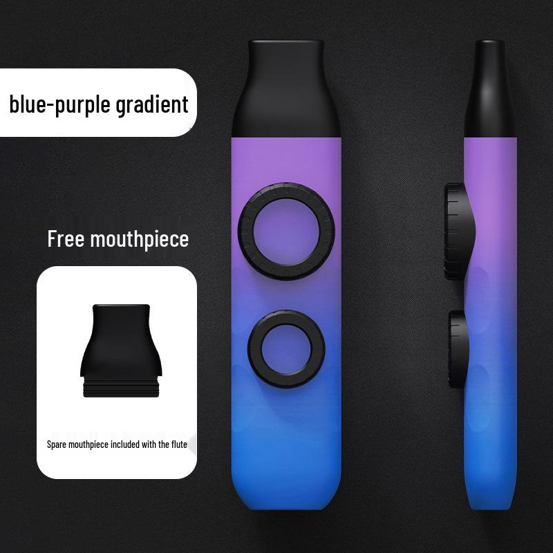Gradient Color Double Hole Kazoo with Double Membrane - High Low Tone Kazoo Instrument