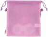 Skater Mesh Drawstring Pouch, Fully Washable, Breathable, Sanrio Kuromi ZKM1-A