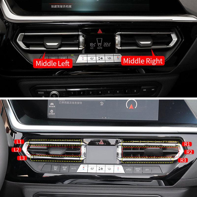 Car Middle AC Vent Grille Air Conditioning Outlet Knob Repair Replacment For BMW G20 G26  G29 Z4 3 4 Series 320 323 328 425 430i