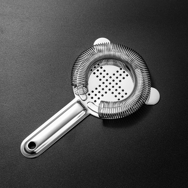 1Pcs Stainless Steel Ice Filter Cocktail Strainer Shaker Mixed Drink Wine Cup Ice Filter Bartender Professional Bar Tools