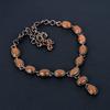 Golden Sunstone Gemstone Handmade Copper Electroformed Jewelry Natural Necklace For Wedding Gift