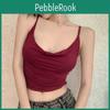 Canotta Gilet con Collo Pieghettato Stile Puro Desiderio per Donne Estive Capo Esterno Senza Maniche Vestibilità Corta Top per Capo Esterno