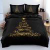 3D Floral Bedding Set Duvet/Quilt/Comforter Cover Sets Flower Bed Linen Merry Christmas Design Custom King Queen Full Size