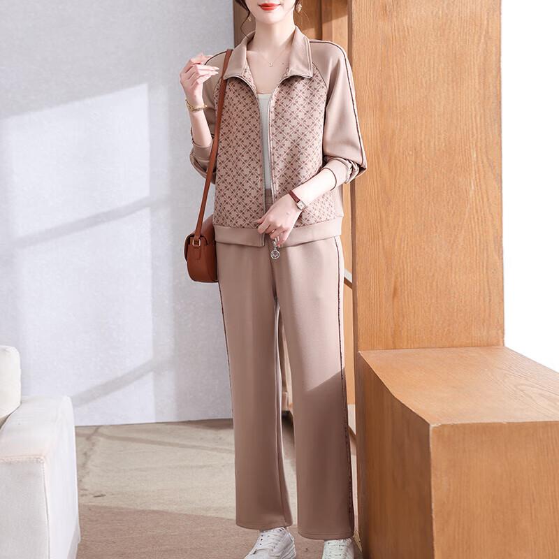 

XUEXI Жіночий осінній повсякденний спортивний костюм для середнього віку 5XL