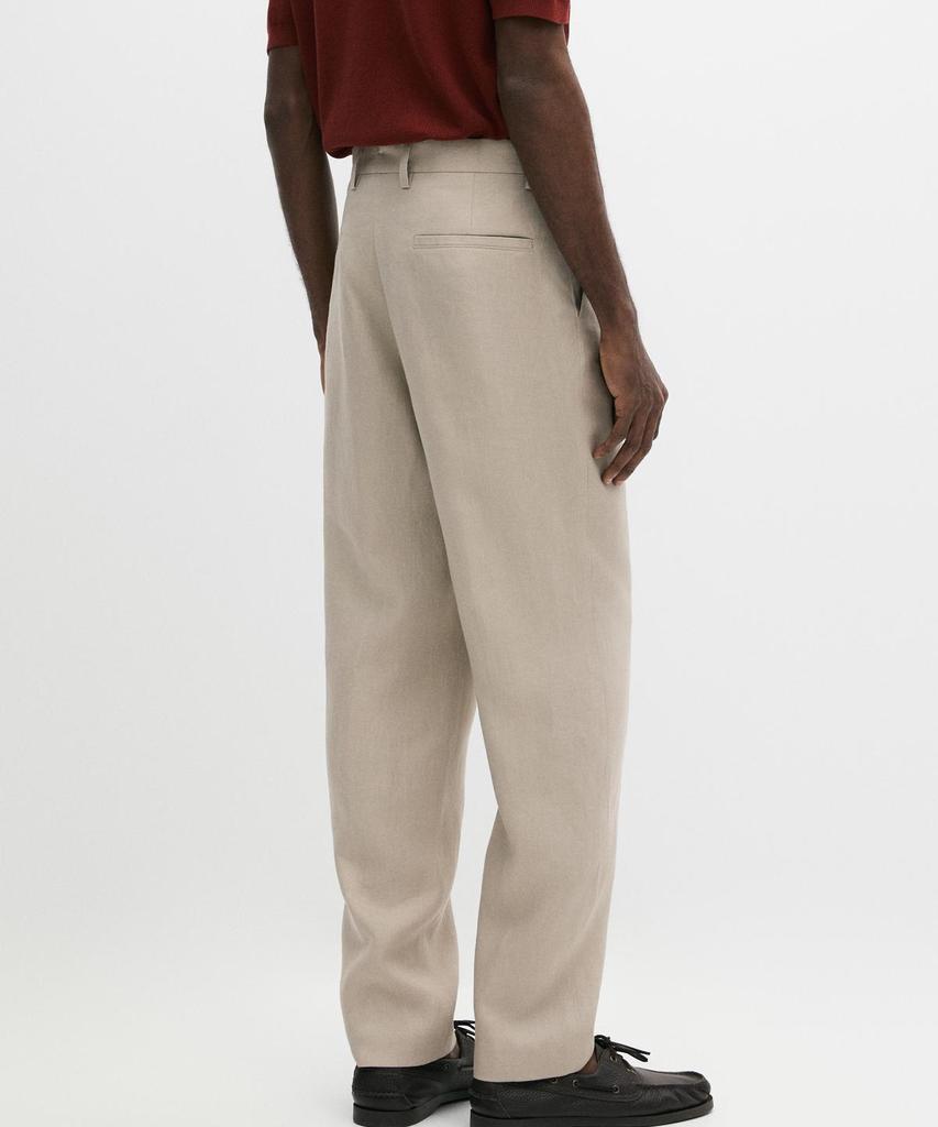 Masimodutti Linen Suit Pants
