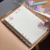 A5 travel diary, girls' leather notebook, student notebook, memo, 90 sheets, 180 pages, replaceable inner pages