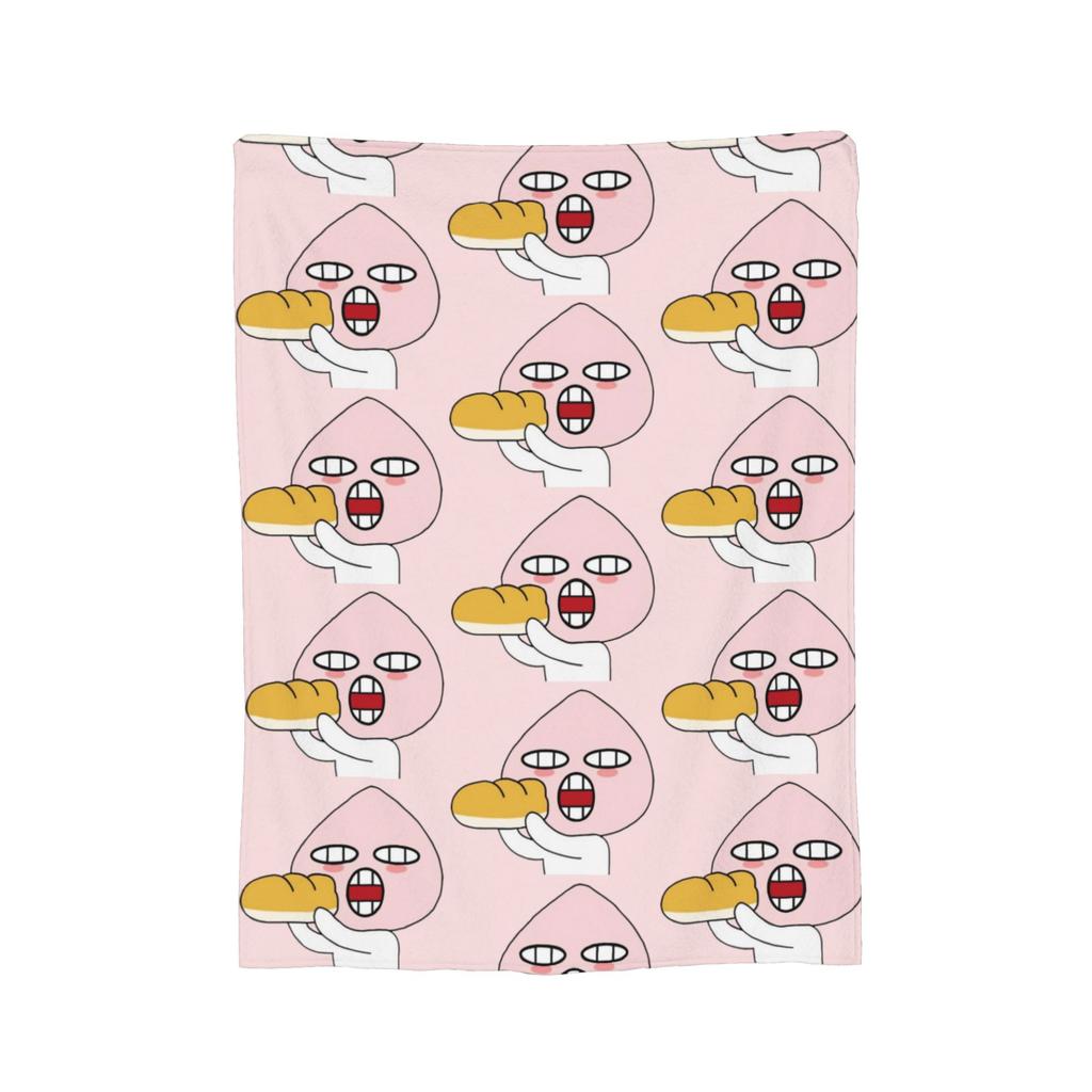 K-Kakaos F-Friends Apeach Heart Blankets Fleece All Season   Multifunction Warm Throw Blanket for Sofa Couch Rug Piece
