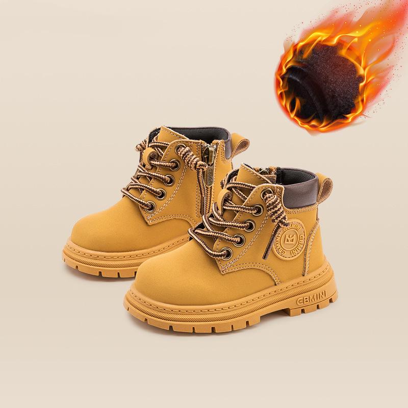 Barnesko Støvler Jenter Baby Gutter Høst Og Vinter Baby Små Gule Støvler Små Barn Martin Støvler