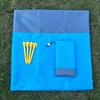 Foldable Waterproof Beach Blanket - 1pc Sandproof Beach Mat with 4 Corner Stakes - for Outdoor Camping Travel Vacation Hiking