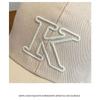 Soft Cotton Baseball Cap K Letter Embroidery Peaked Cap Fashion Dad Hat