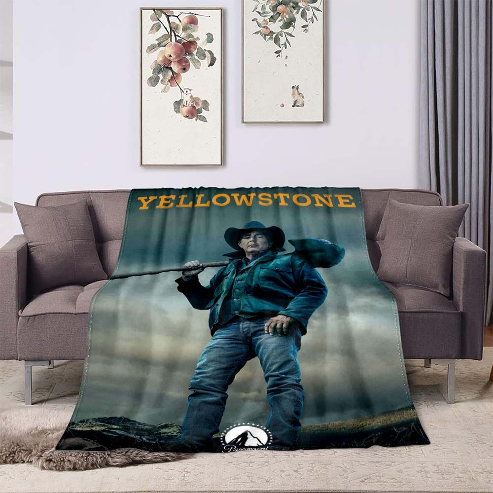 Nuovo Modello 2026 Coperta stampata Parco Nazionale di Yellowstone, adatta per divani e letti, è un regalo di compleanno e un ricordo ideale.