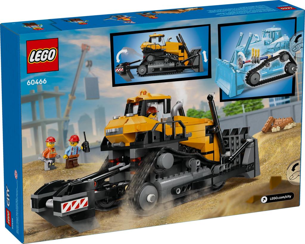 Lego City 60466. Bulldozer Giallo