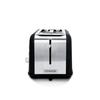 Kitchencook - Toasteo_glass_black - Toaster With Window - 2 Wide Slots - 800 W - Black