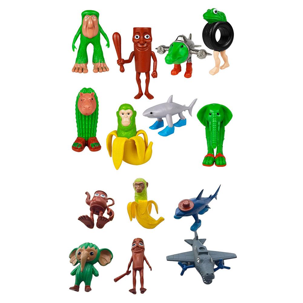 Italian Brainrot Toy Tralalero Tralala Tung Tung Tung Sahur 6-24PCS Funny Animals Desktop Ornaments Collection Decoration