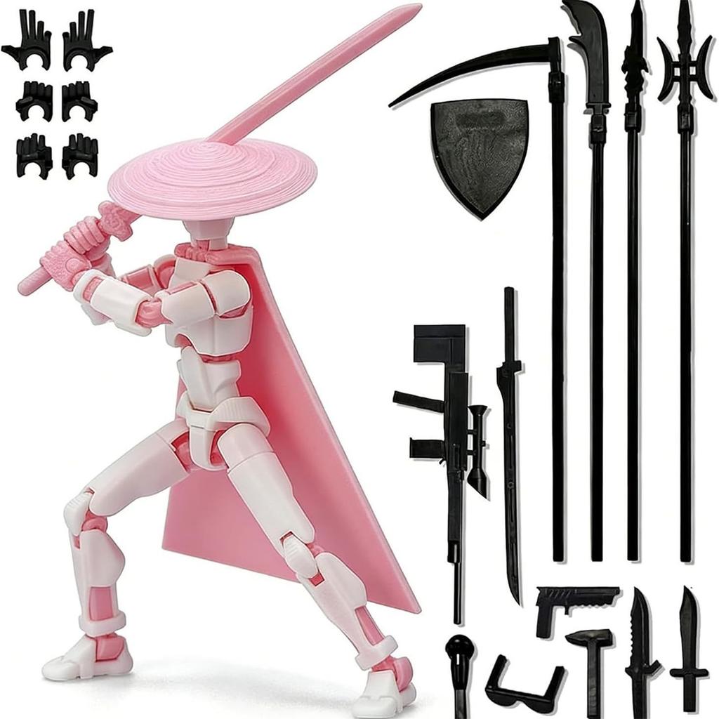 Multi-Joint Articulated Action Figure Collectible Model Arts Poseable Decorative Statue for Display