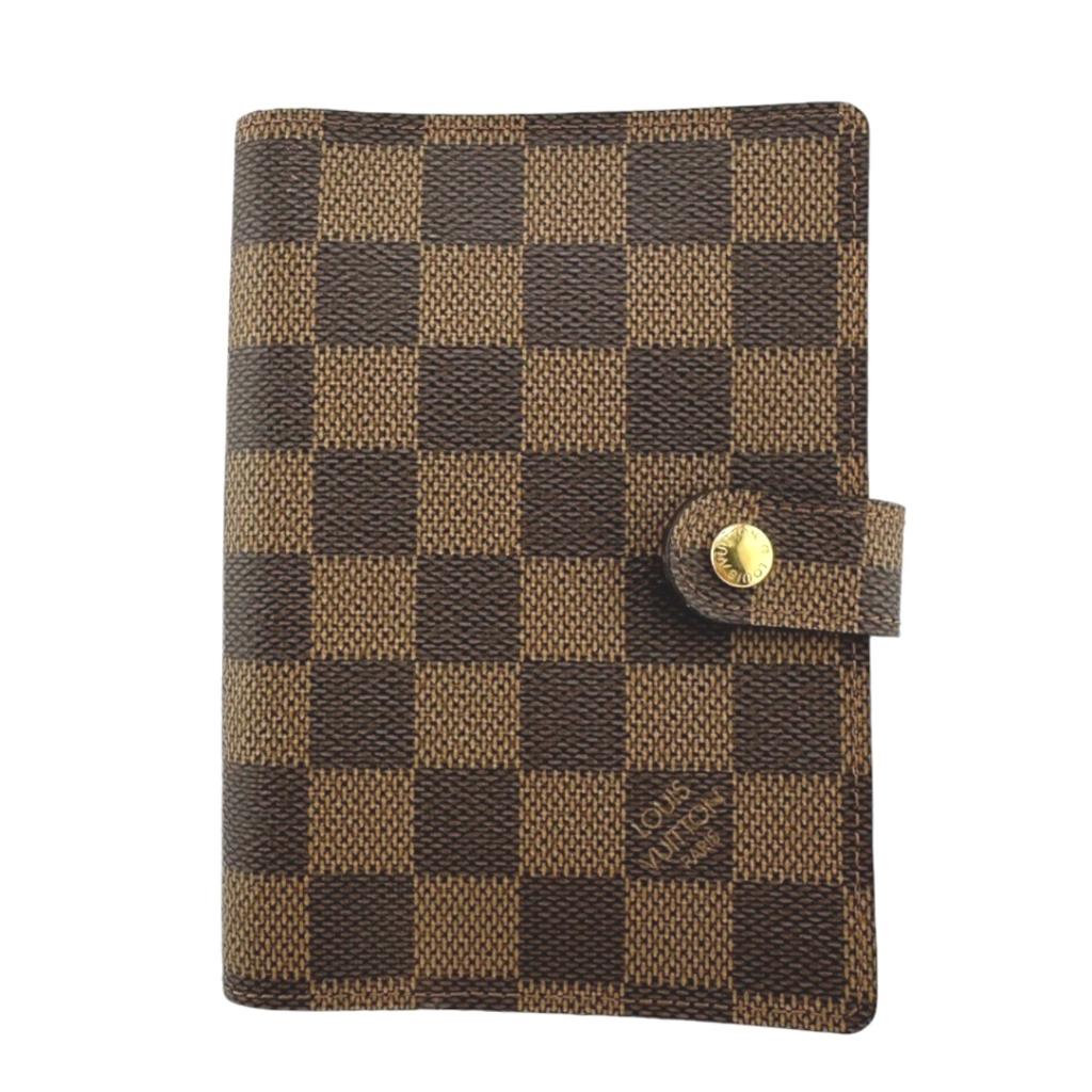LOUIS VUITTON Damier Agenda PM Notebook cover Damier canvas Brown unisex R20700 Used