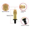 Brass Garden Misting Nozzle Adjustable Water Sprinkler Head for Greenhouse, Plant Wall, Cooling, Irrigation System