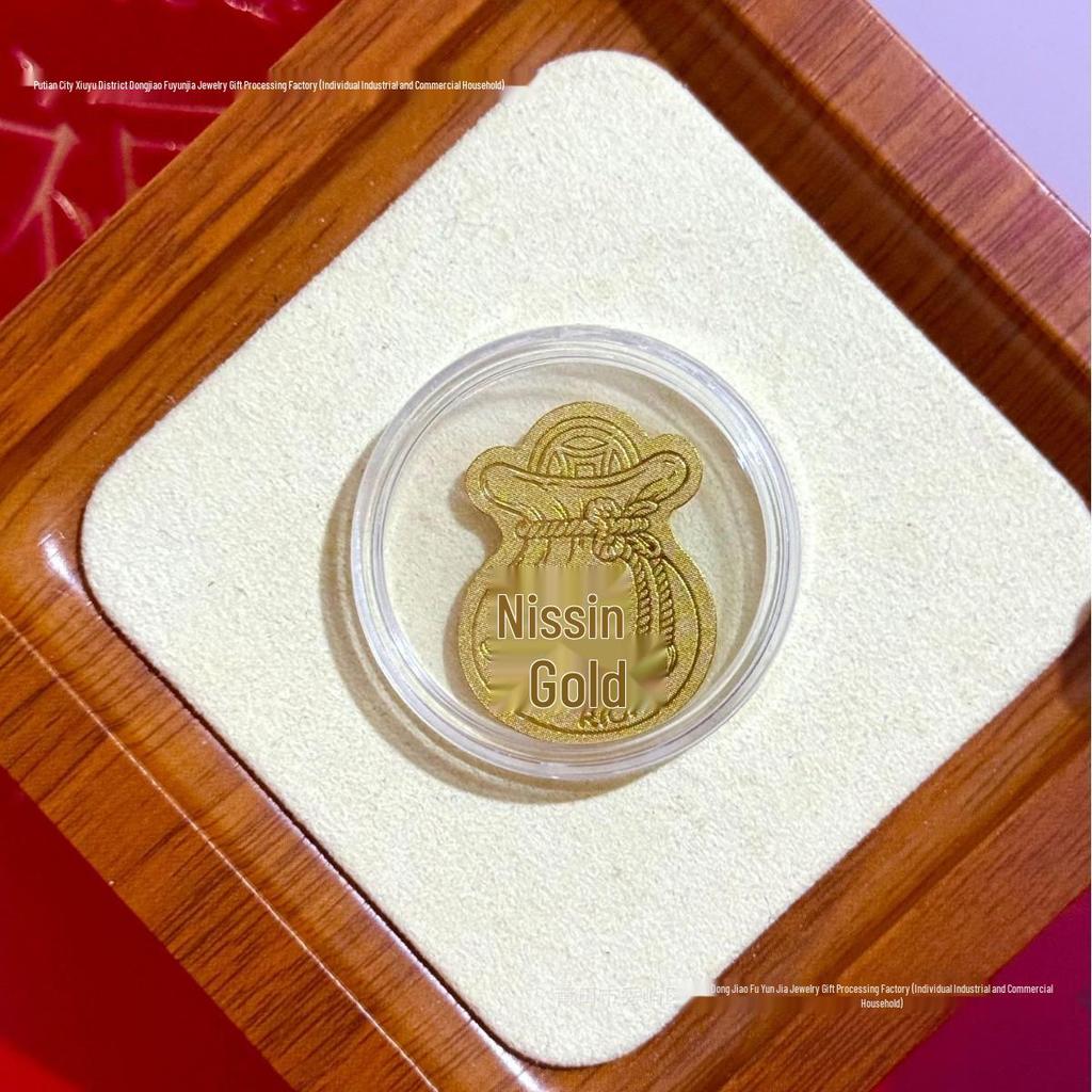 Pure Gold 999 Horse Year Phone Sticker for Wealth and Health - Popular Douyin Live Seller