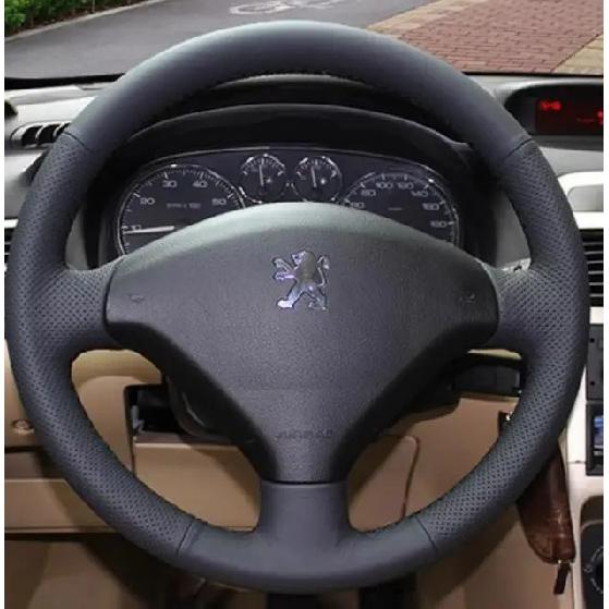 Nähen   Leder Auto Lenkradbezug Auto Zubehör Für  Peugeot 307