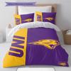 Northern Iowa Panthers Pattern Bedding Set Quilt Cover Pillowcase Home Decor Gift (1 * Duvet Cover + 2 * Pillowcase, Without Core)