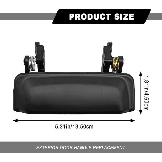 Exterior Door Handle Front Outside Left Driver Door Handle and Right Passenger Side Door Handle Replaces 2L5Z1022404BAA Compatible with Fo-rd Ranger