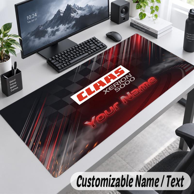 Custom Name Text Mouse Pad CLAAS Personalized Desk Pad For Work And Gaming