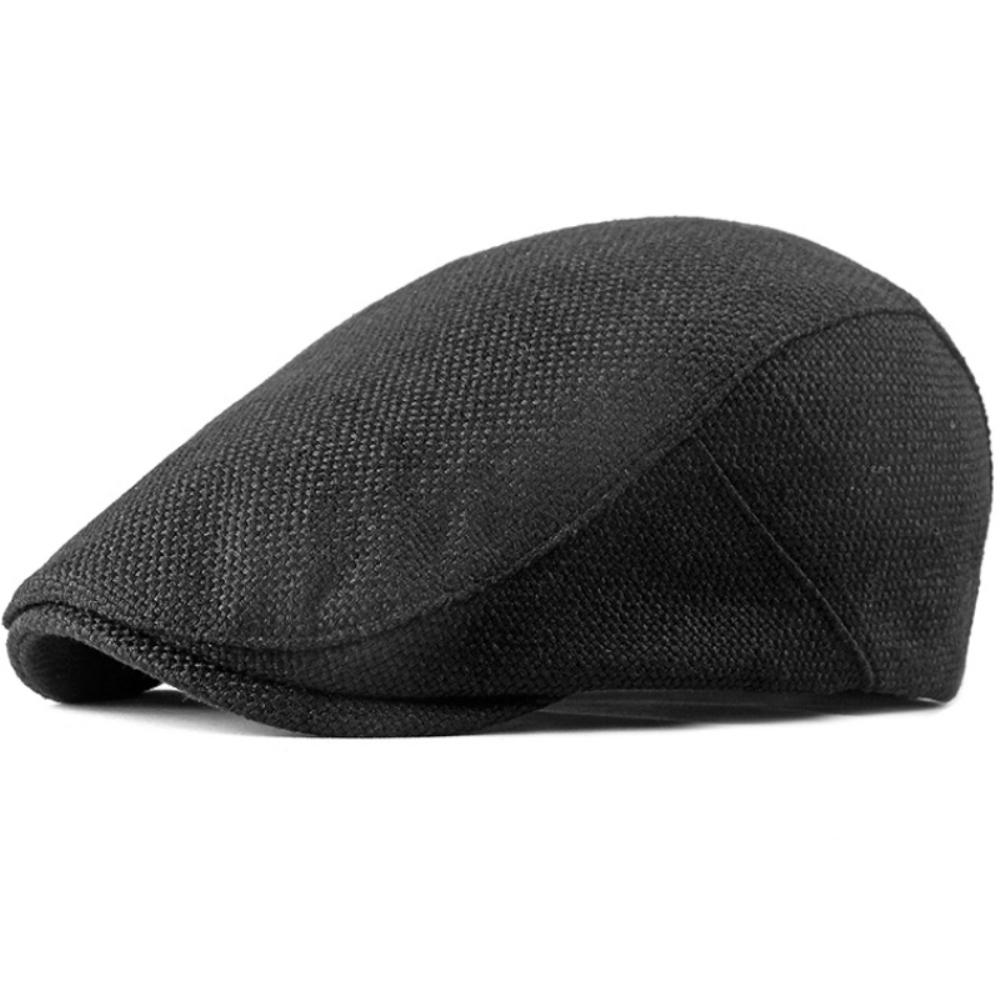 HT2277 Berets Spring Summer Autumn Men Women Cap Breathable Cotton Linen Ivy Flat Cap Male Female Beret Hat Adjustable Beret Cap