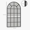 110 X 65 Cm Arched Decorative Wall Mirror for Bedroom Living Room, Modern Window Bathroom Mirror for Home Decor