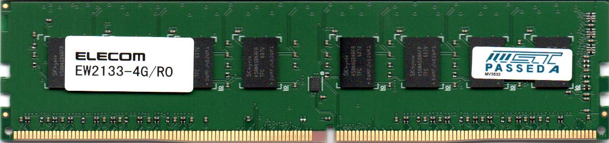 

ELECOM DDR4-2133/288pin DIMM/PC4-17000/4GB