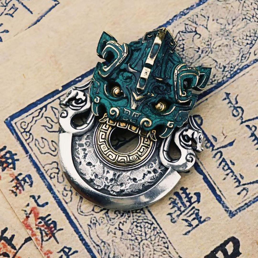 

Ожерелье Бронзовый Таотэ Топор Ретро Декоративный Кулон 50CM(Necklace Size)