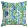 Heimdeko Lebendige Geometrische & Gestreifte Aquarell Kissenbezüge Muster Kissenbezug Geeignet für Sofa Schlafzimmer Auto Kissenbezug
