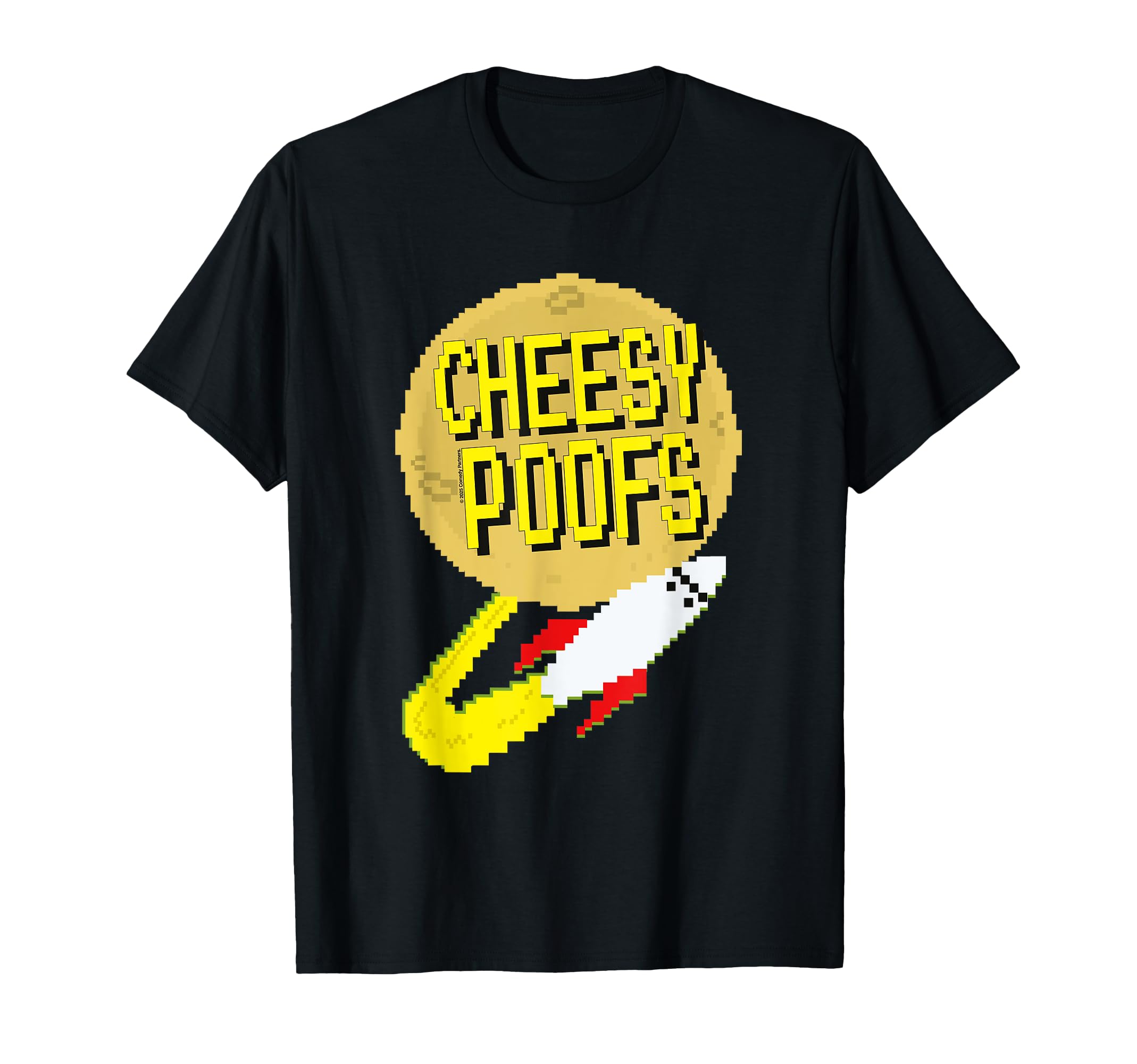 Пиксельная футболка с логотипом Cheesy Poofs из Южного Парка