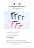 Adjustable Aluminum Alloy L-Handle Clamp Screw