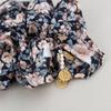Fleur De Pearl Scrunchie _ Black