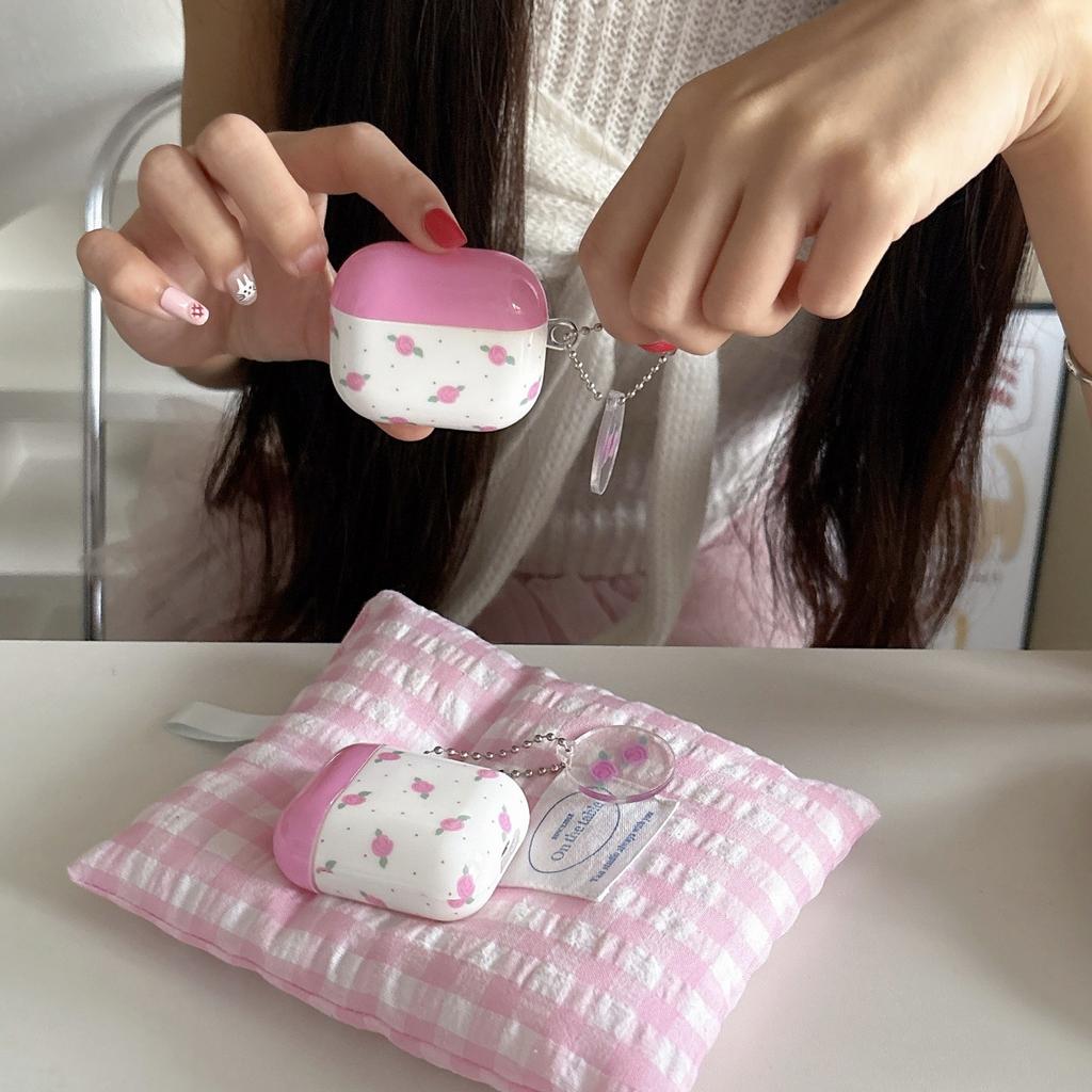 Korean polka dot rose is suitable for AirPods1 earphone case Apple airpodspro1 protective case 1/1 generation female